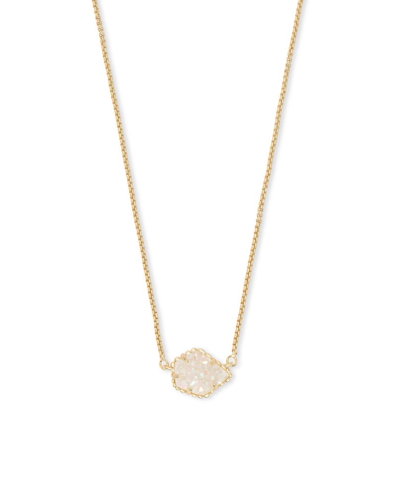 Kendra Scott قلادة كندرا سكوت تيس للنساء، مجوهرات عصرية، مطلية بالذهب، دروزي متلألئ - Image 1